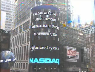 Ancestry.com at NASDAQ